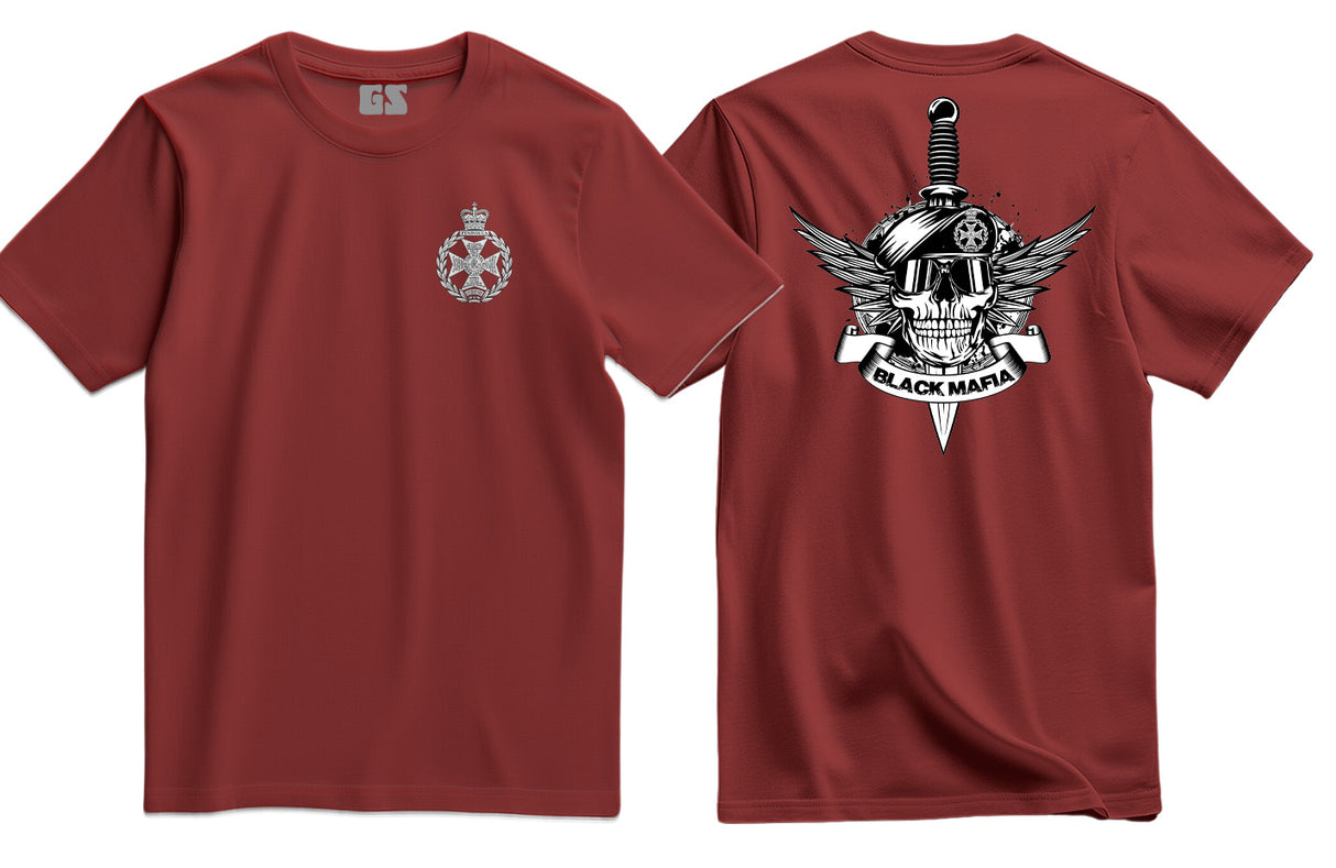 Royal Green Jackets Black Mafia Double Print T-Shirt