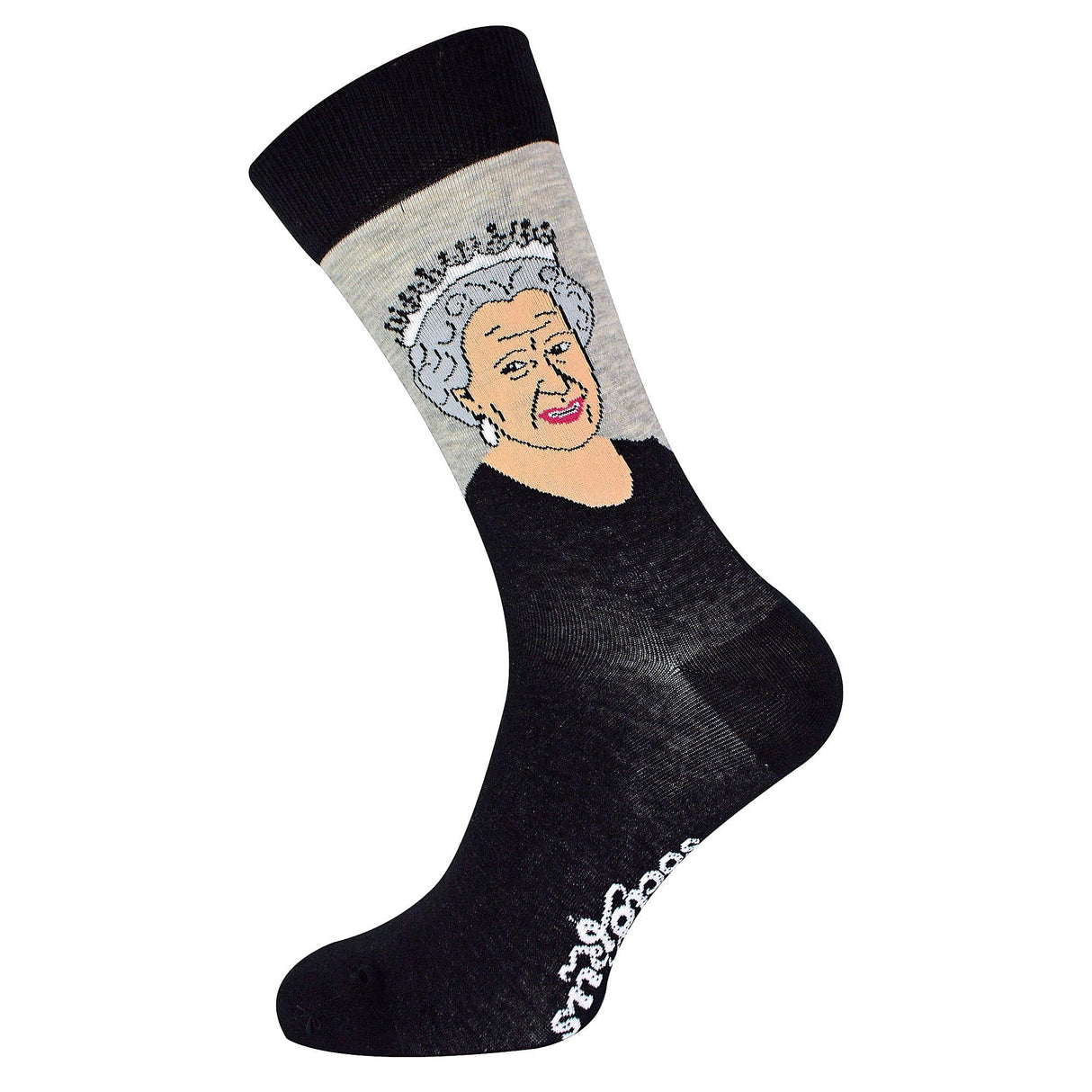 1 Pack Mens & Ladies Queen Elizabeth Crew Cotton Socks