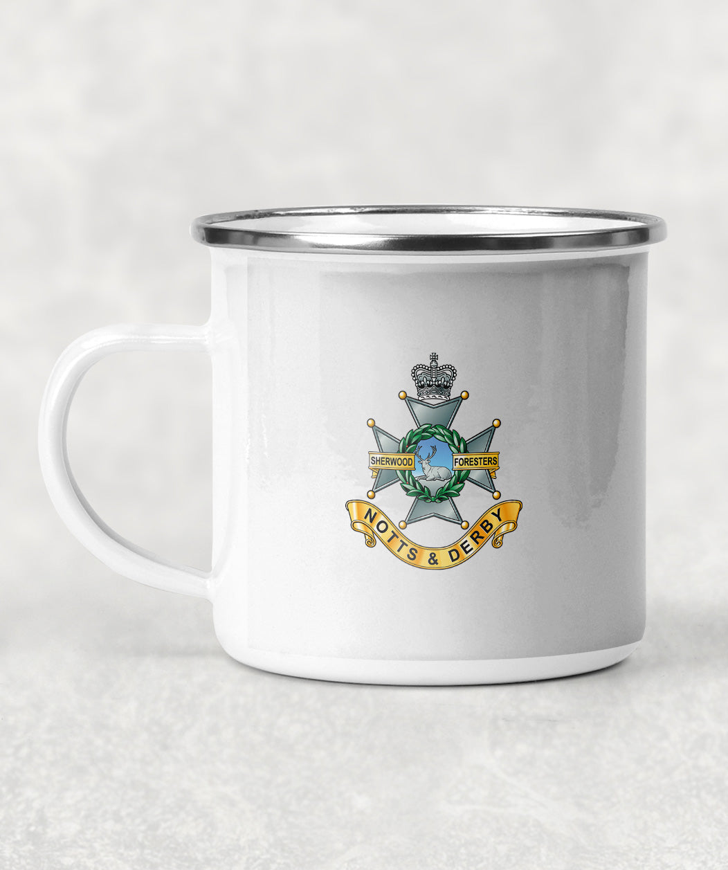 The Sherwood Foresters (Notts and Derby Regiment) - Enamel Mug