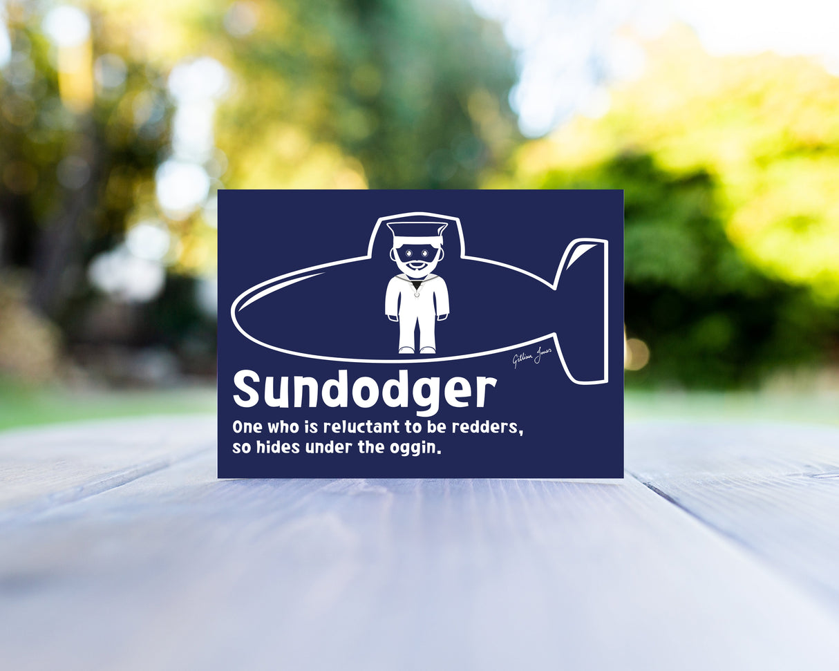Sundodger Cartoon Greeting Card