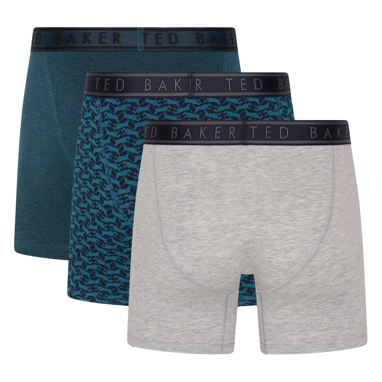 Ted Baker 3 Pack Mens Soft Breathable Cotton Boxer Brief Underwear