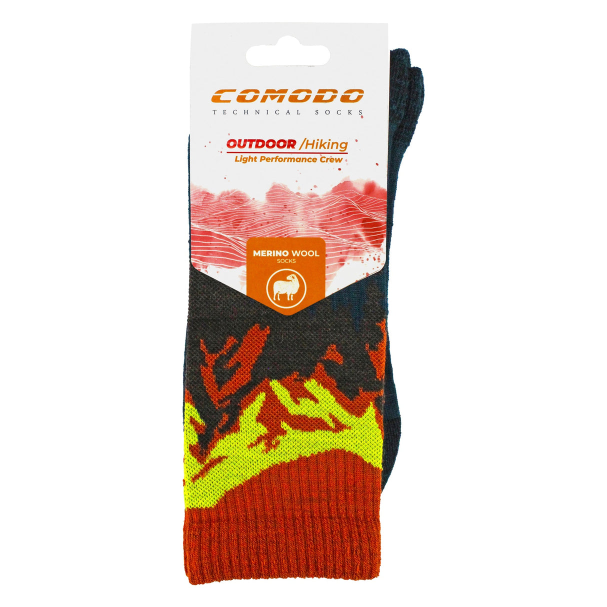 Mens Ladies Light Performance Crew Merino Wool Socks Trekking Socks
