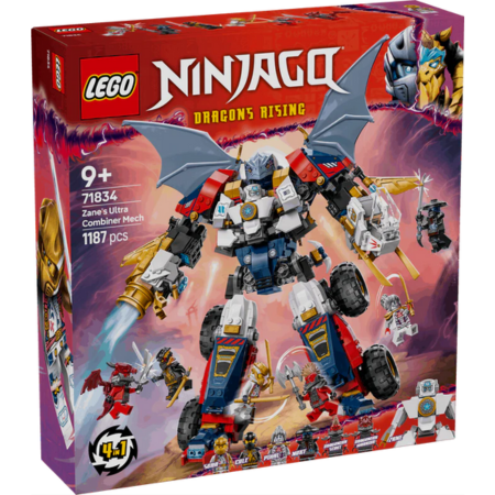 Lego Ninjago 71834 Zane's Ultra Combiner Mech Playset for Ages 9 & Up
