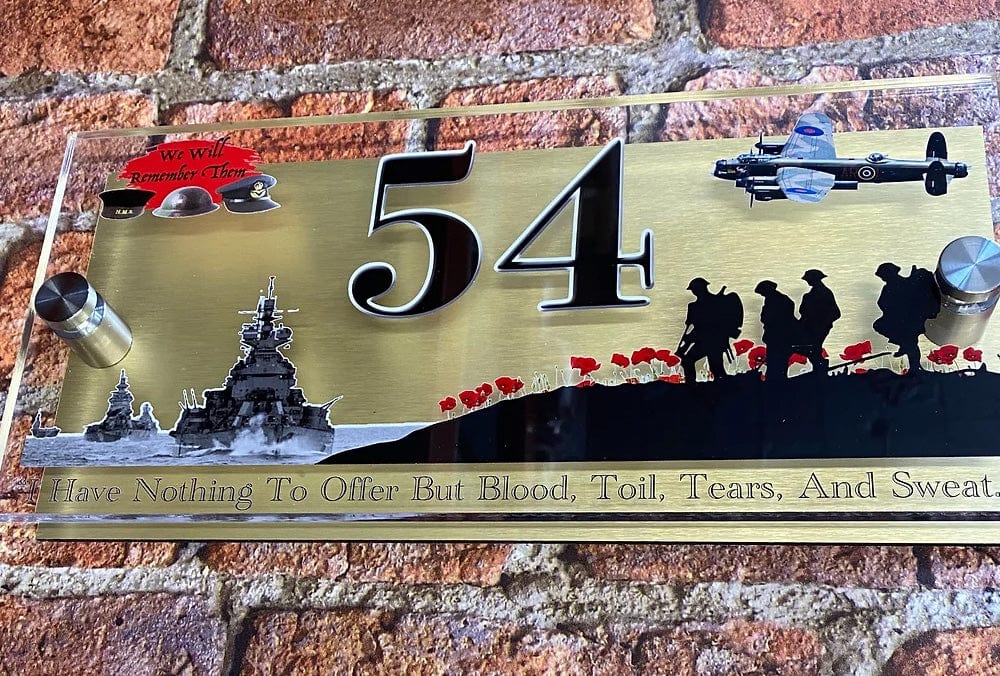 Air Land and Sea Scene Forces House Sign