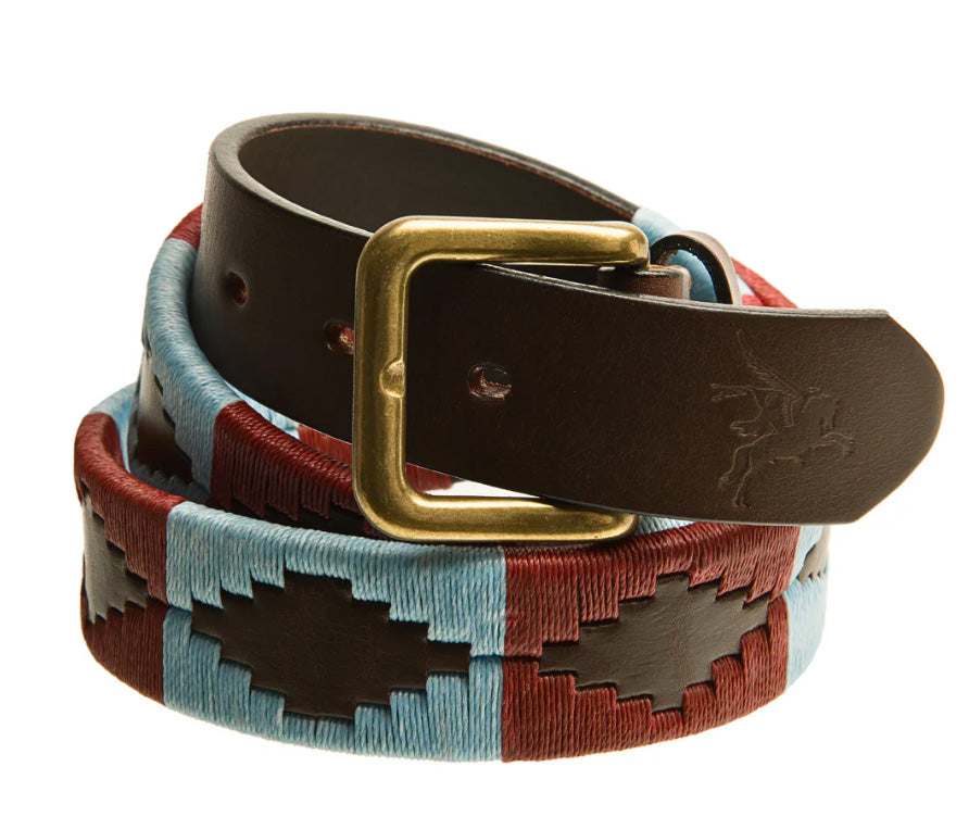 Airborne Pegasus Leather Polo Belt