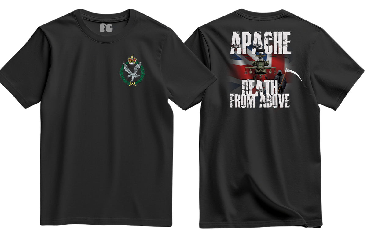 Army Air Corps Apache Double Side Printed T-Shirt