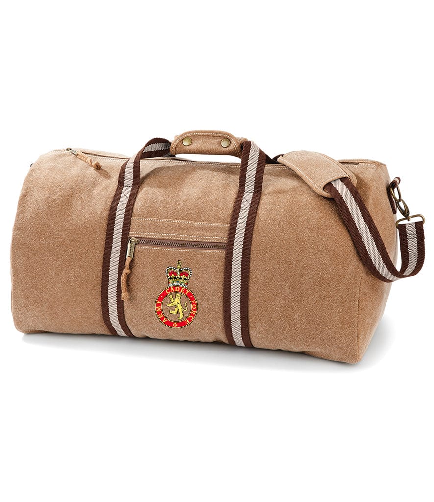 Army Cadet Force Vintage Canvas Holdall