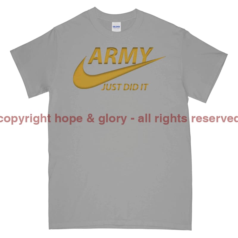 Army Just Did It Printed T-Shirt