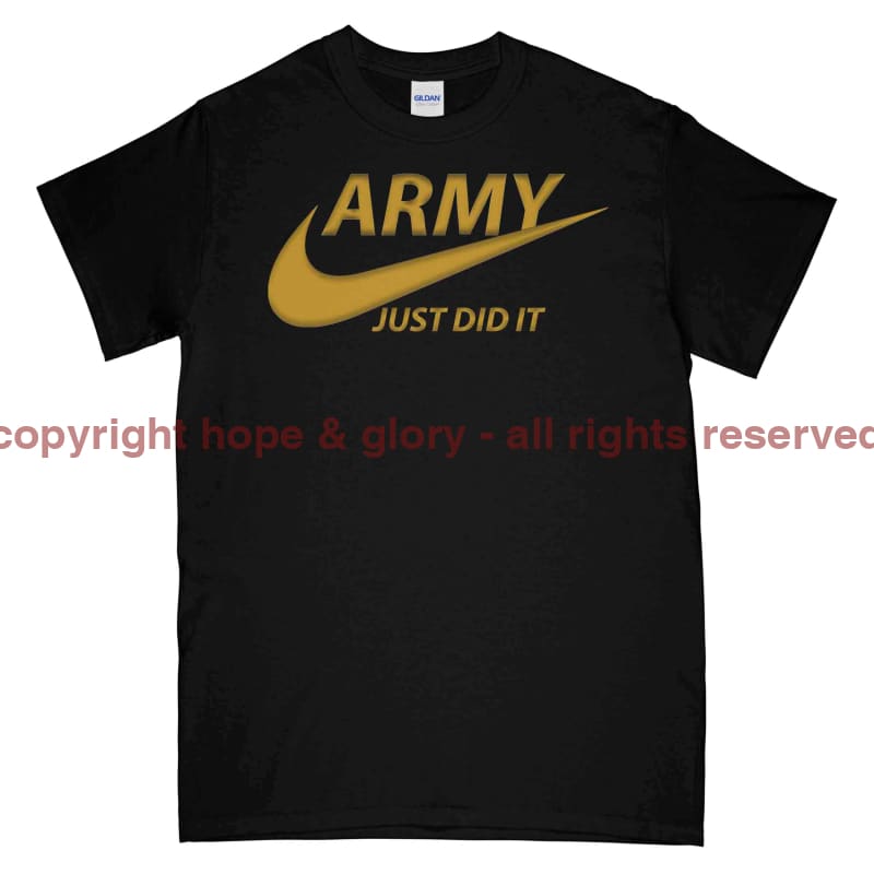 Army Just Did It Printed T-Shirt