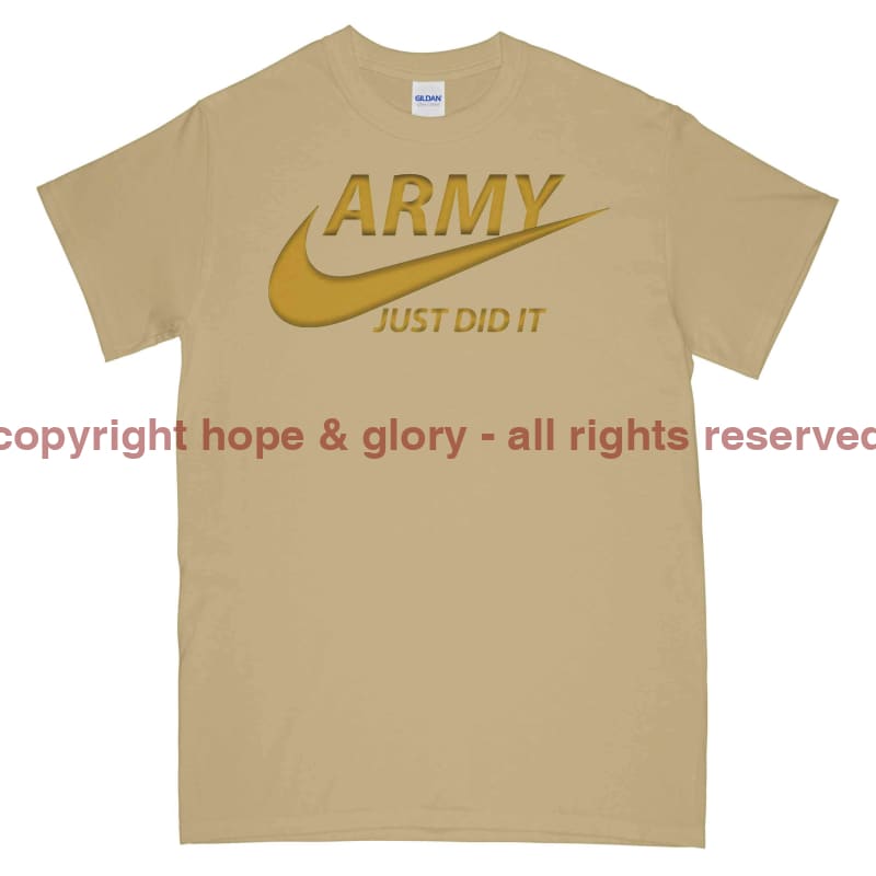 Army Just Did It Printed T-Shirt