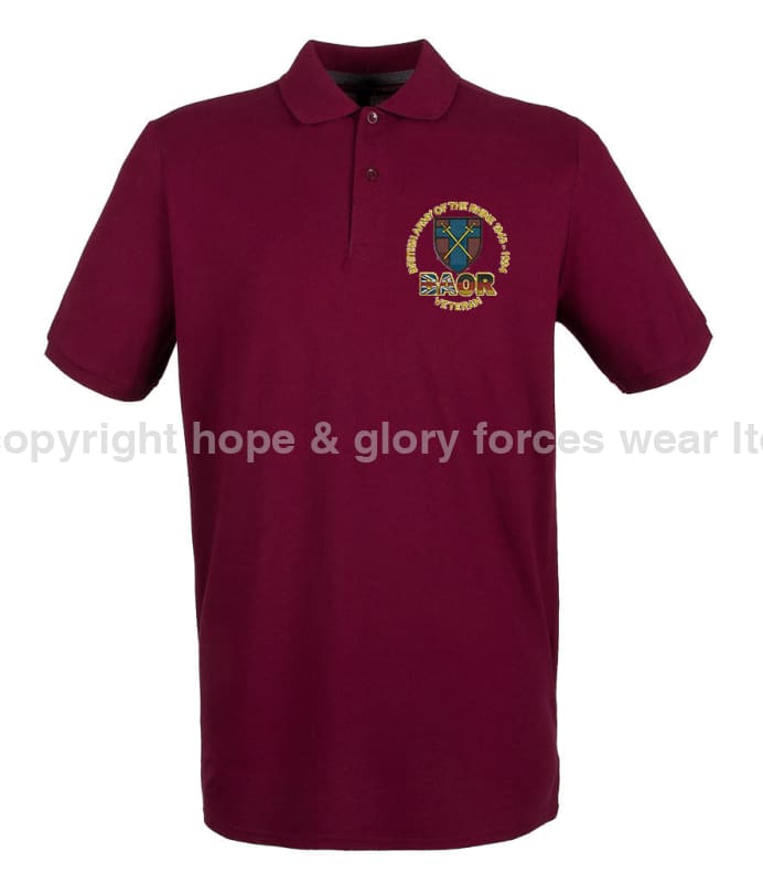 BAOR Veteran Embroidered Polo Shirt