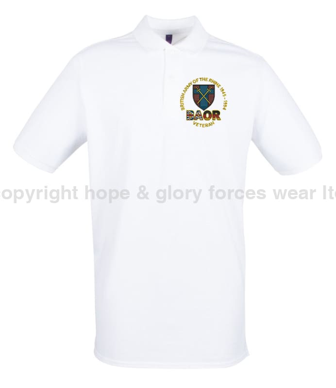 BAOR Veteran Embroidered Polo Shirt