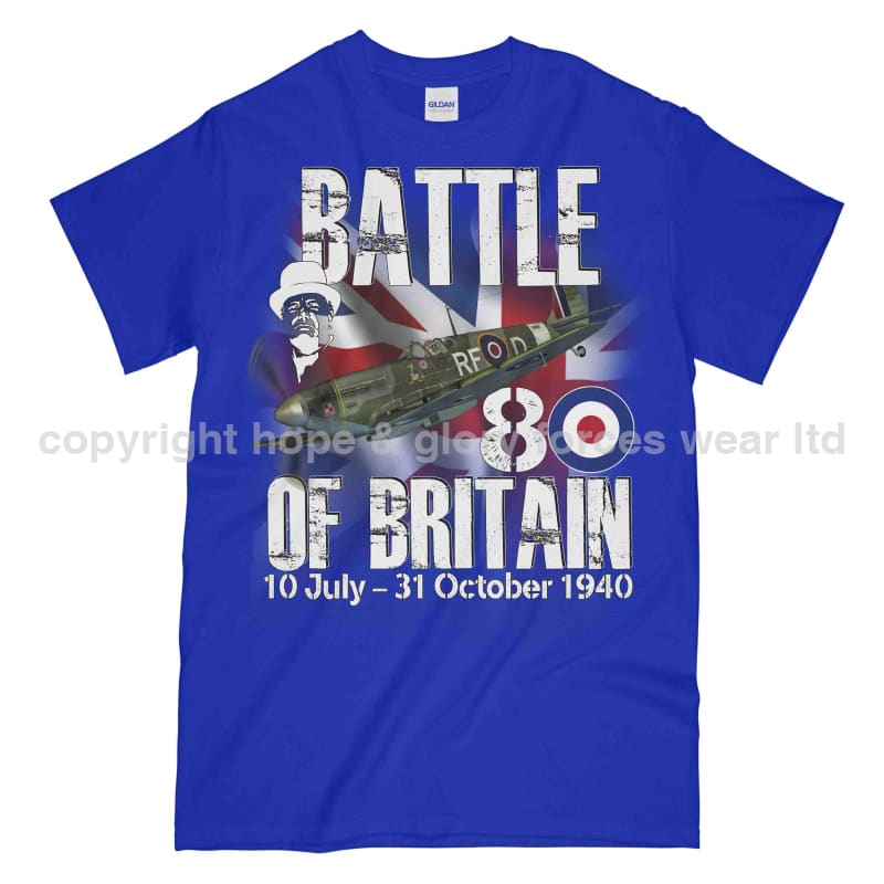 Royal Air Force Battle Of Britain 1940 Commemorative Printed T-Shirt