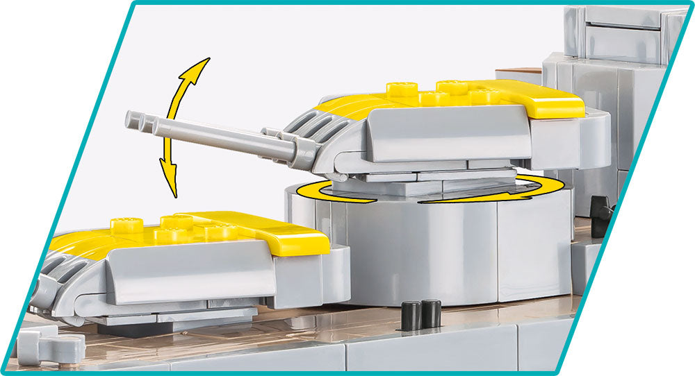 Battleship Gneisenau brick model - COBI 4835 - 2417 bricks