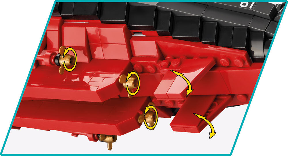 USS Missouri Battleship brick model - COBI 4837 - 2640 Bricks