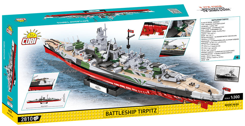 Battleship Tirpitz brick model - COBI 4839 - 2910 Bricks