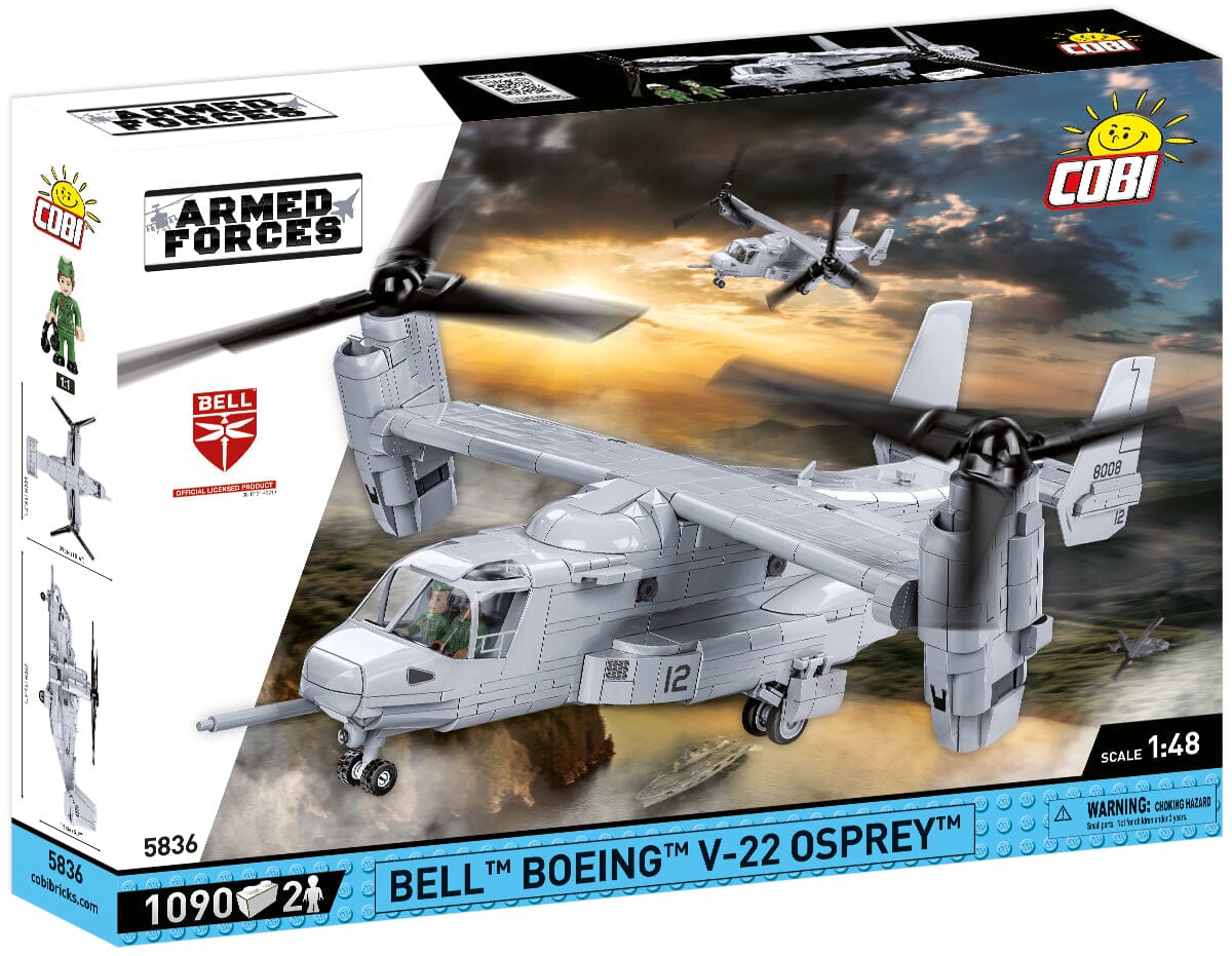 Bell Boeing V-22 Osprey tiltrotor brick model - COBI 5836 - 1090 bricks