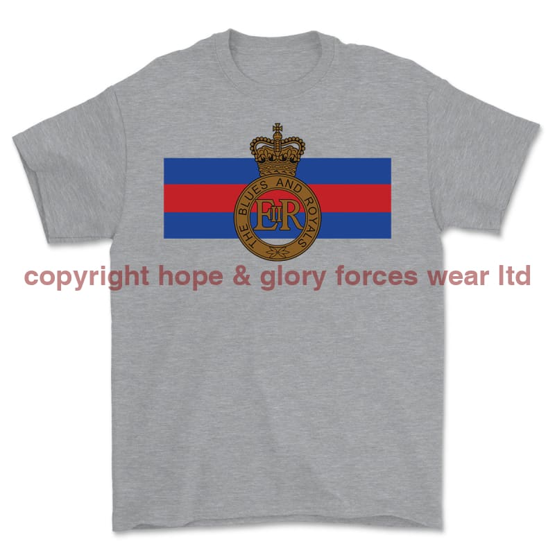 Blues And Royals Cap Badge Printed T-Shirt