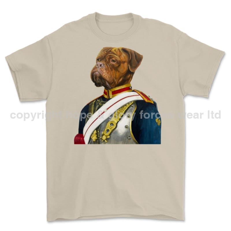 Blues and Royals Ceremonial British Bull Dog Art Printed T-Shirt