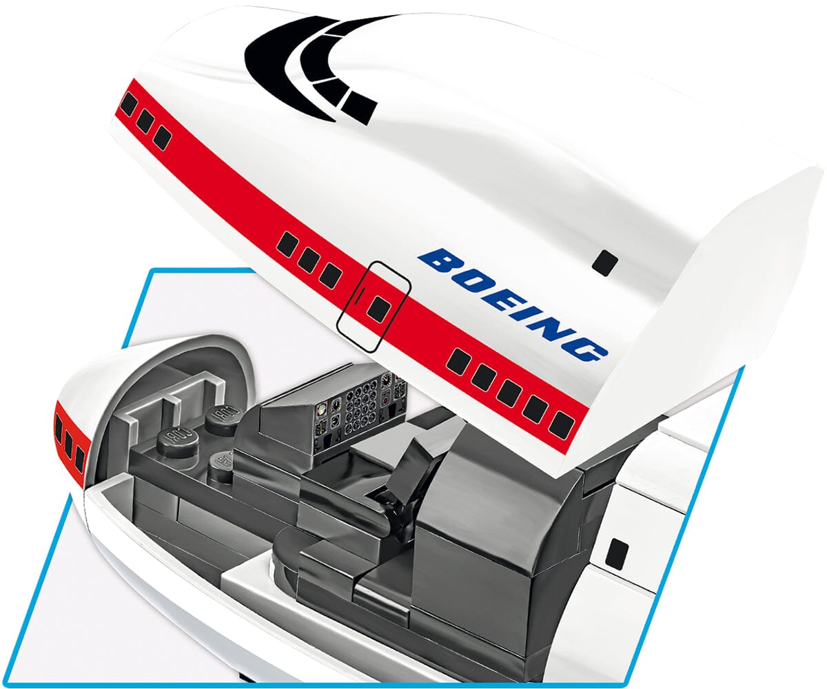 Boeing 747 First Flight 1969 brick plane model