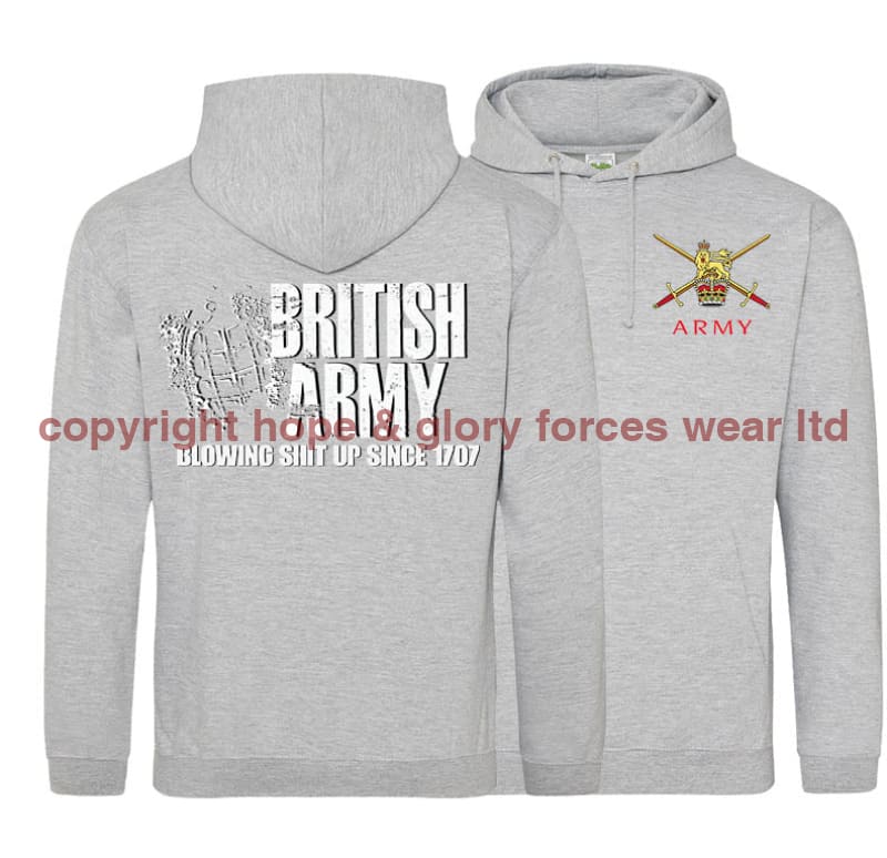 British Army Blowing Shit Up Since 1707 Double Side Printed Hoodie