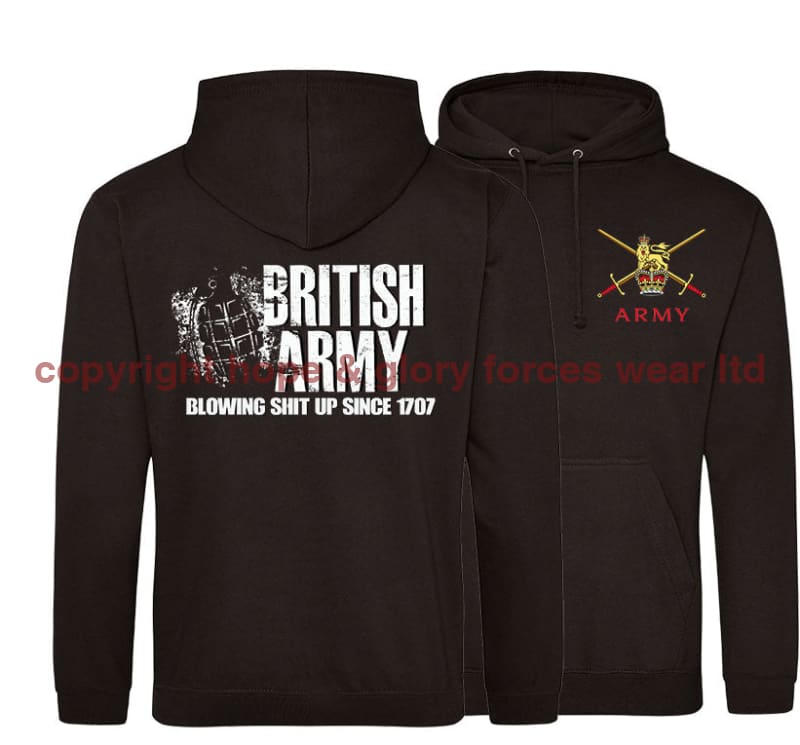 British Army Blowing Shit Up Since 1707 Double Side Printed Hoodie