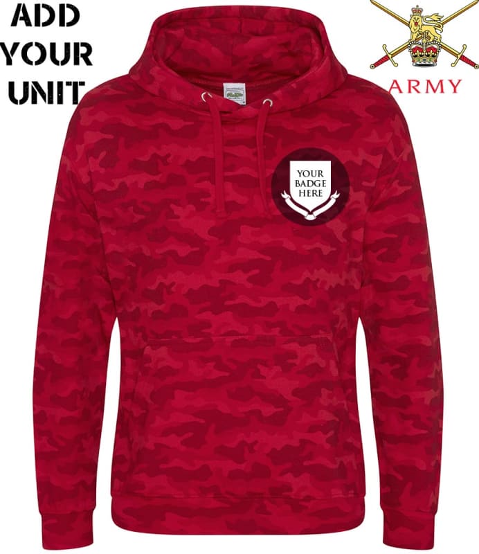 British Army Units Full Camo Hoodie