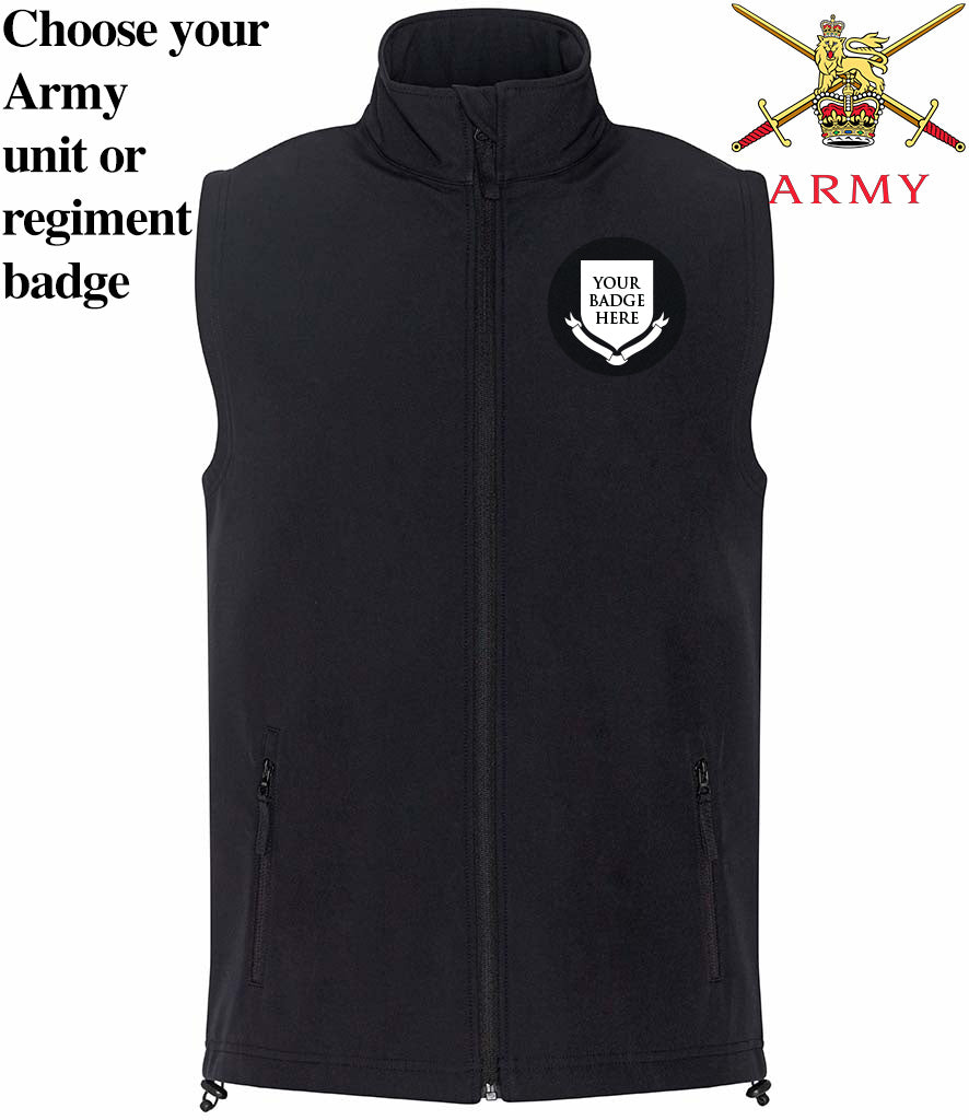 British Army Units Pro Two Layer Soft Shell Gilet