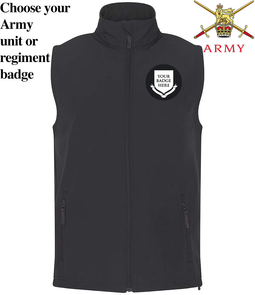 British Army Units Pro Two Layer Soft Shell Gilet