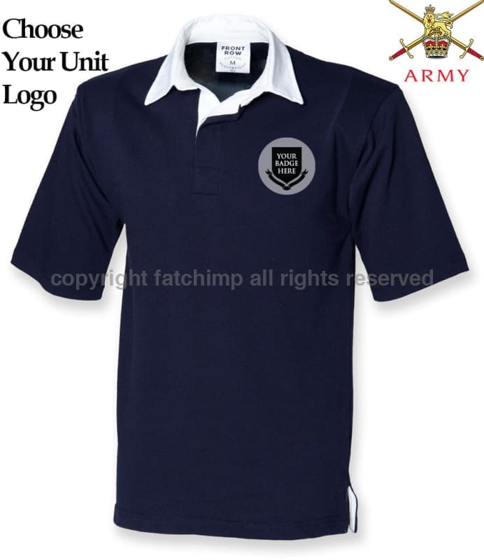 British Army Units Short Sleeve Rugby Shirt