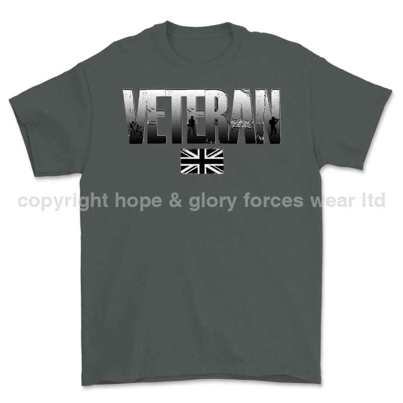British Army Veteran Printed T-Shirt