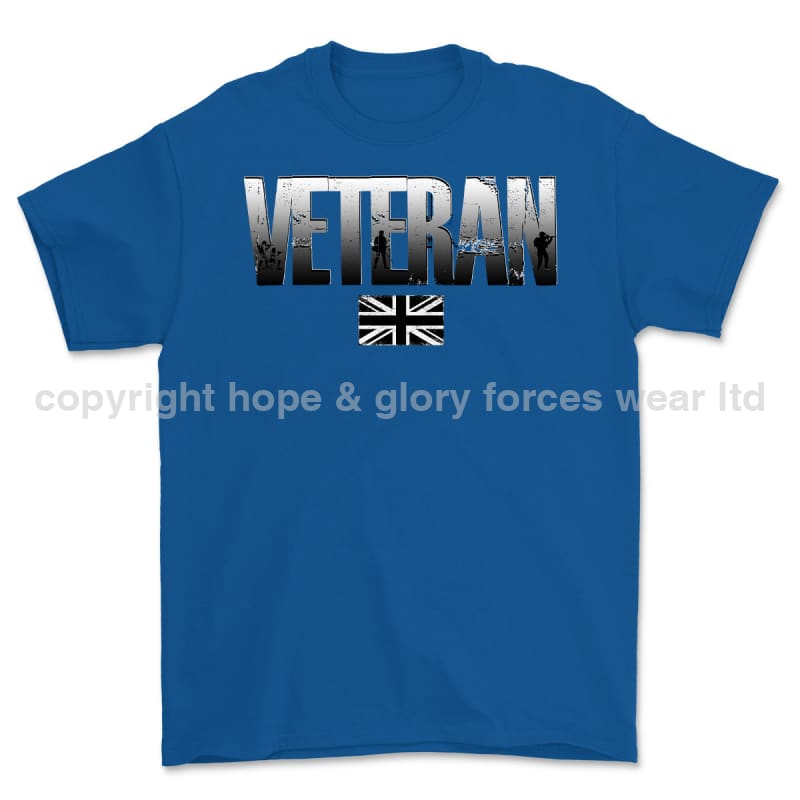 British Army Veteran Printed T-Shirt