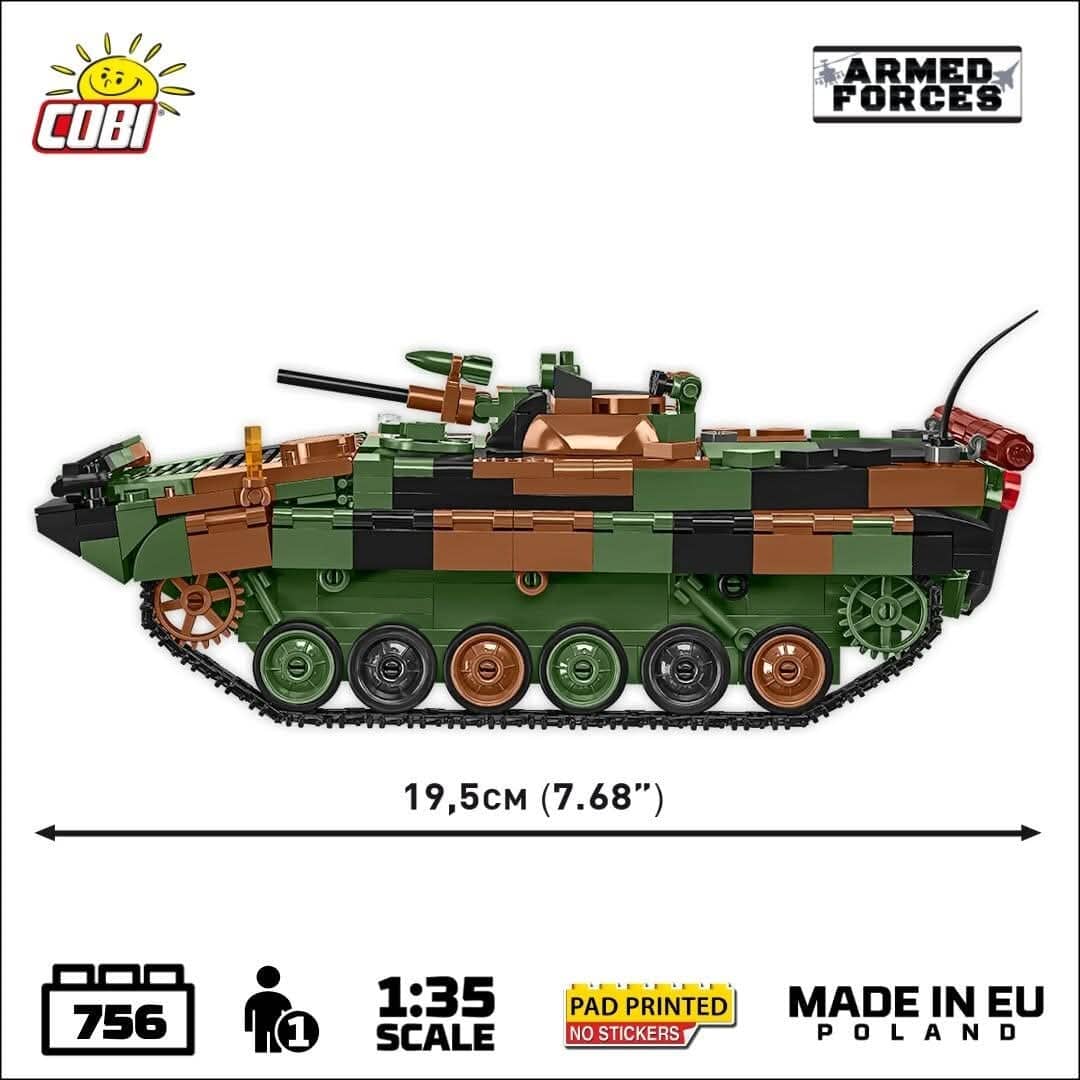 BWP-1 infantry fighting vehicle brick model - COBI 2630 - 756 bricks