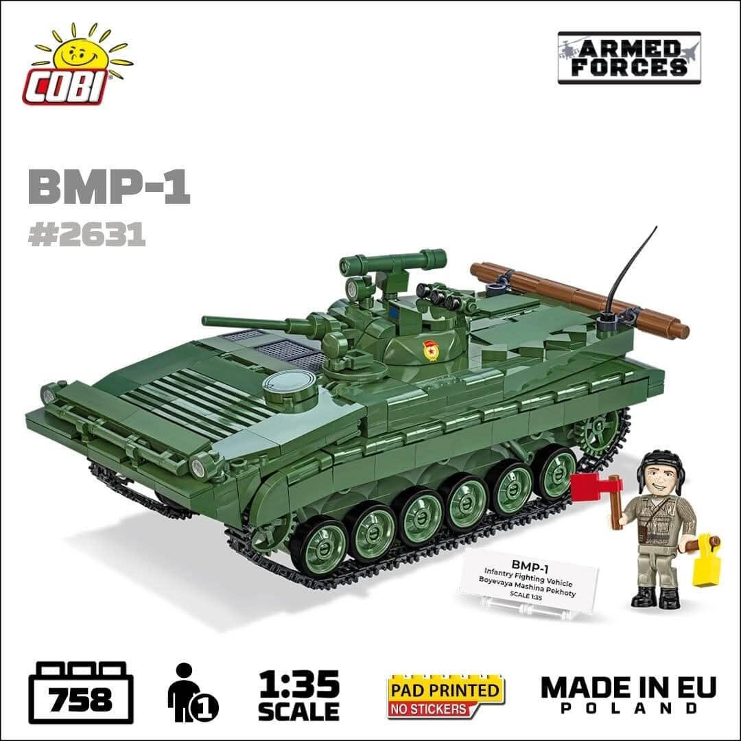 BWP-1 infantry fighting vehicle brick model - COBI 2631 - 758 bricks