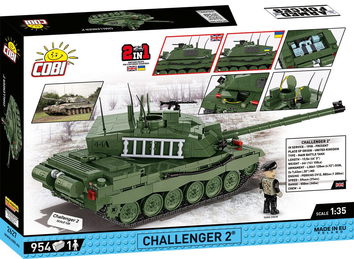Challenger 2 brick tank model