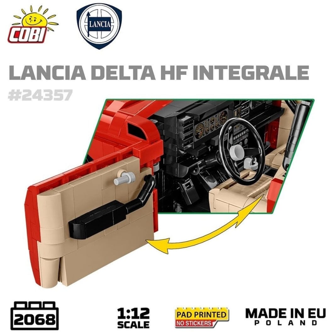 COBI Lancia Delta HF Intg. brick model car - COBI 24357 - 2068 bricks