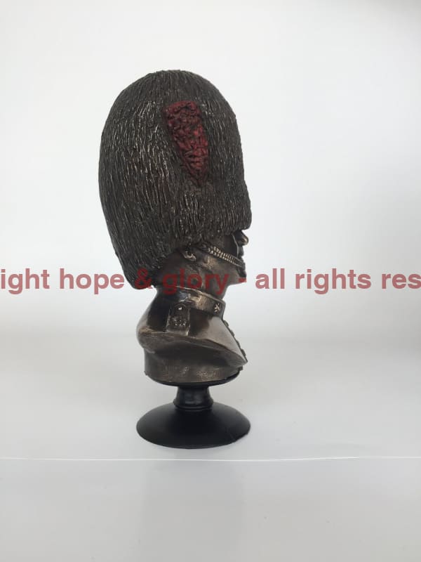 Military Statue - Coldstream Guards Bust Cold Cast Bronze Military Statue Sculpture