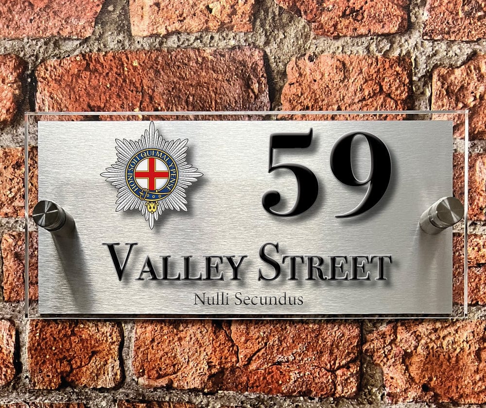 British Armed Forces Units House Sign - Choose Unit Logo