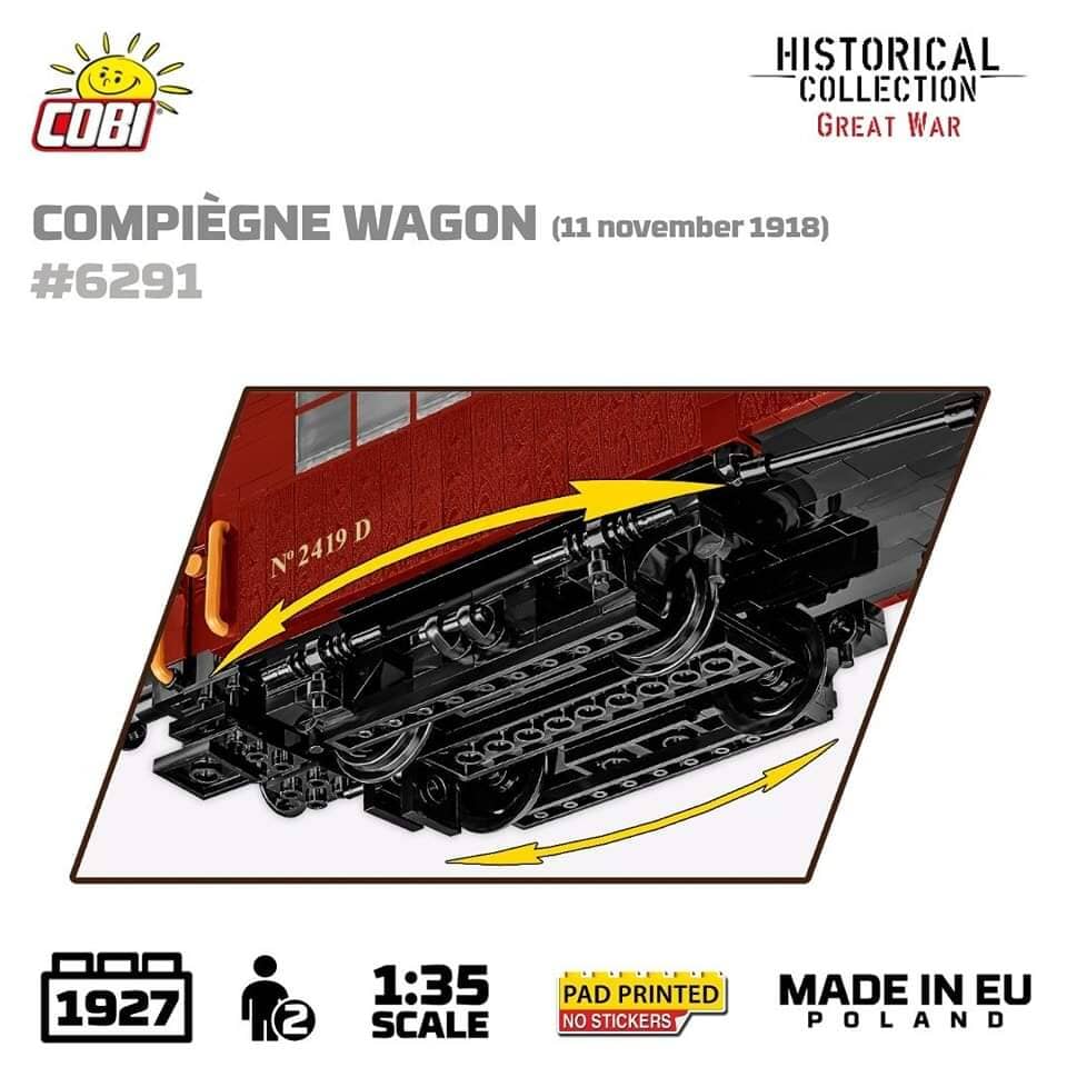 Compiegne wagon brick model 1918