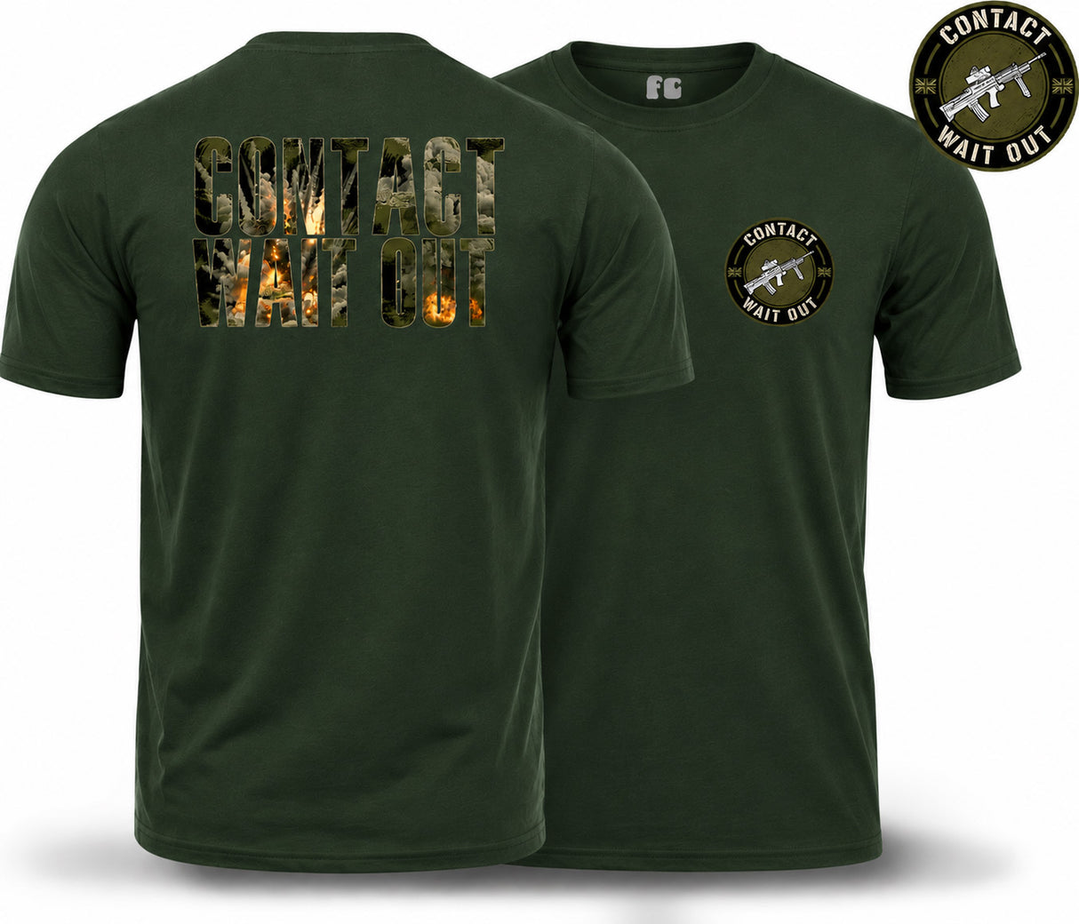 Contact Wait Out Double Print T-Shirt