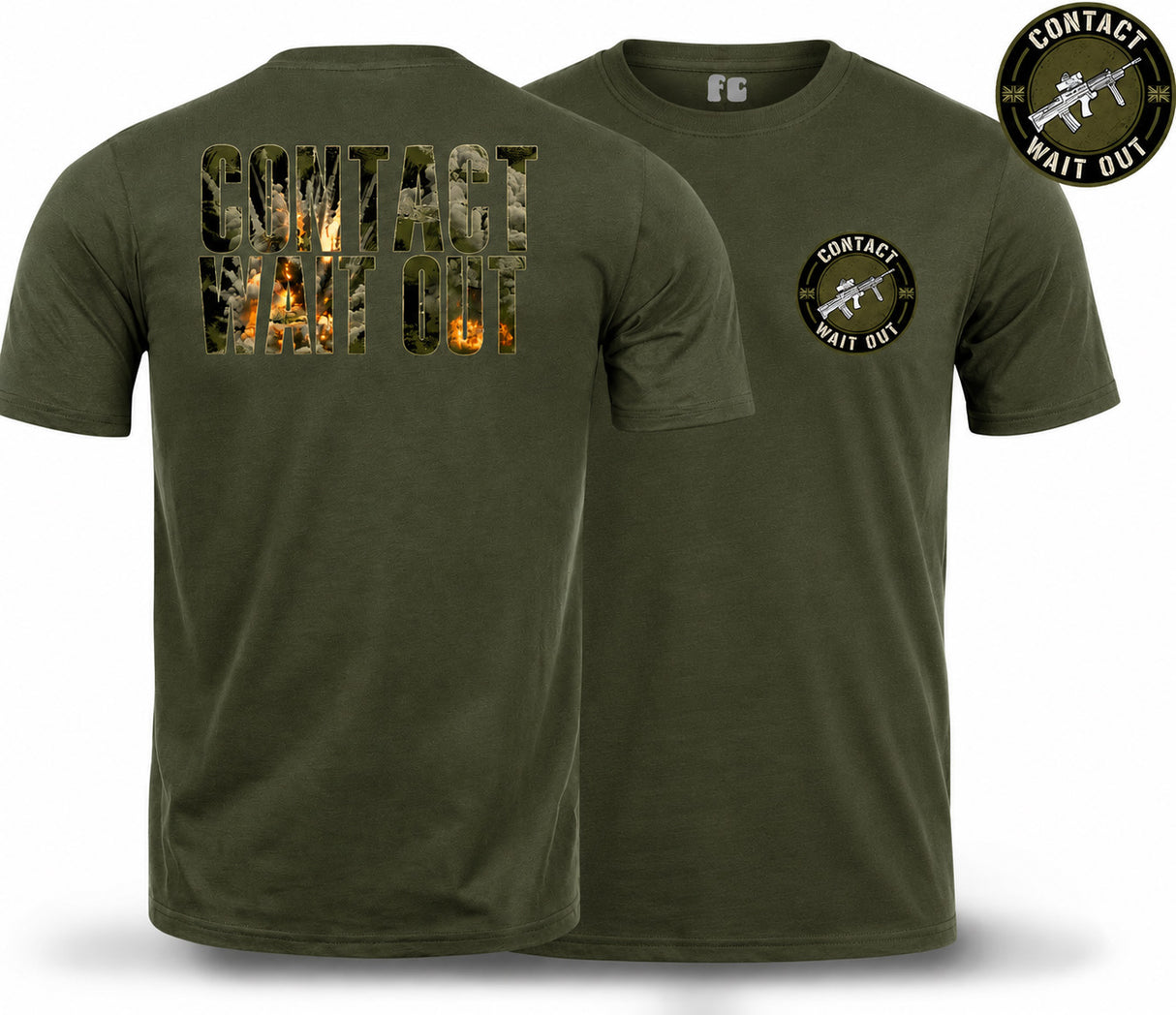 Contact Wait Out Double Print T-Shirt