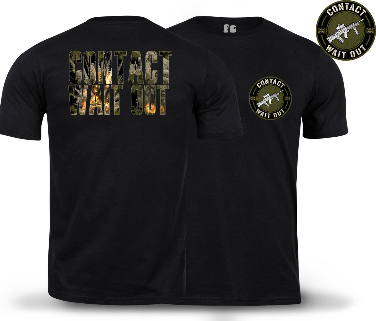 Contact Wait Out Double Print T-Shirt