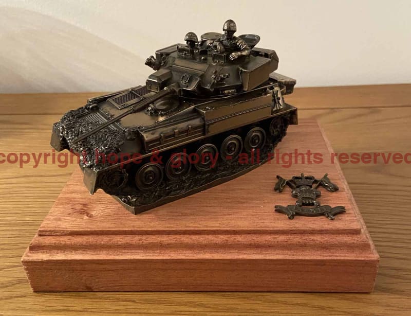 Scimitar FV107 Vehicle Cold Cast Bronze Military Statue