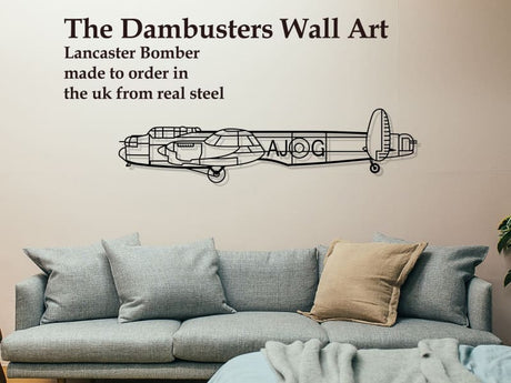 The Dambusters Lancaster Bomber Metal Wall Art