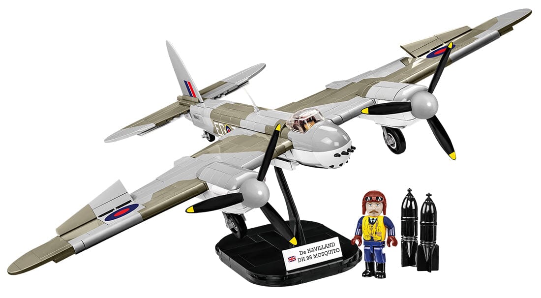 De Havilland DH-98 Mosquito brick plane model - COBI 5735 - 710 bricks