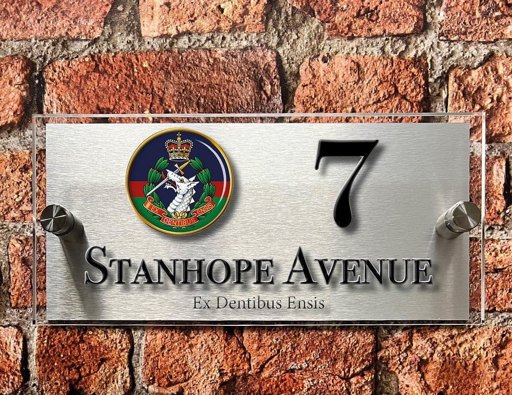 British Armed Forces Units House Sign - Choose Unit Logo