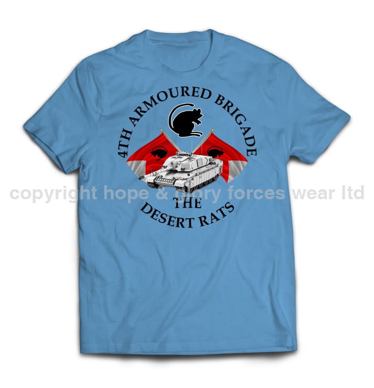 Desert Rats 4th Armoured Brigade Printed T-Shirt
