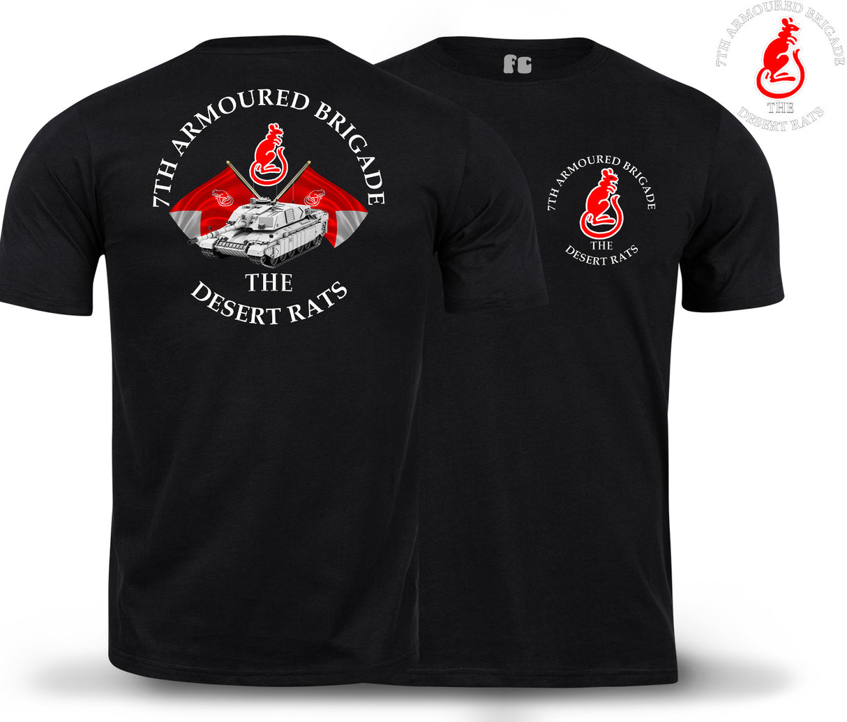Desert Rats 7th Armoured Double Print T-Shirt