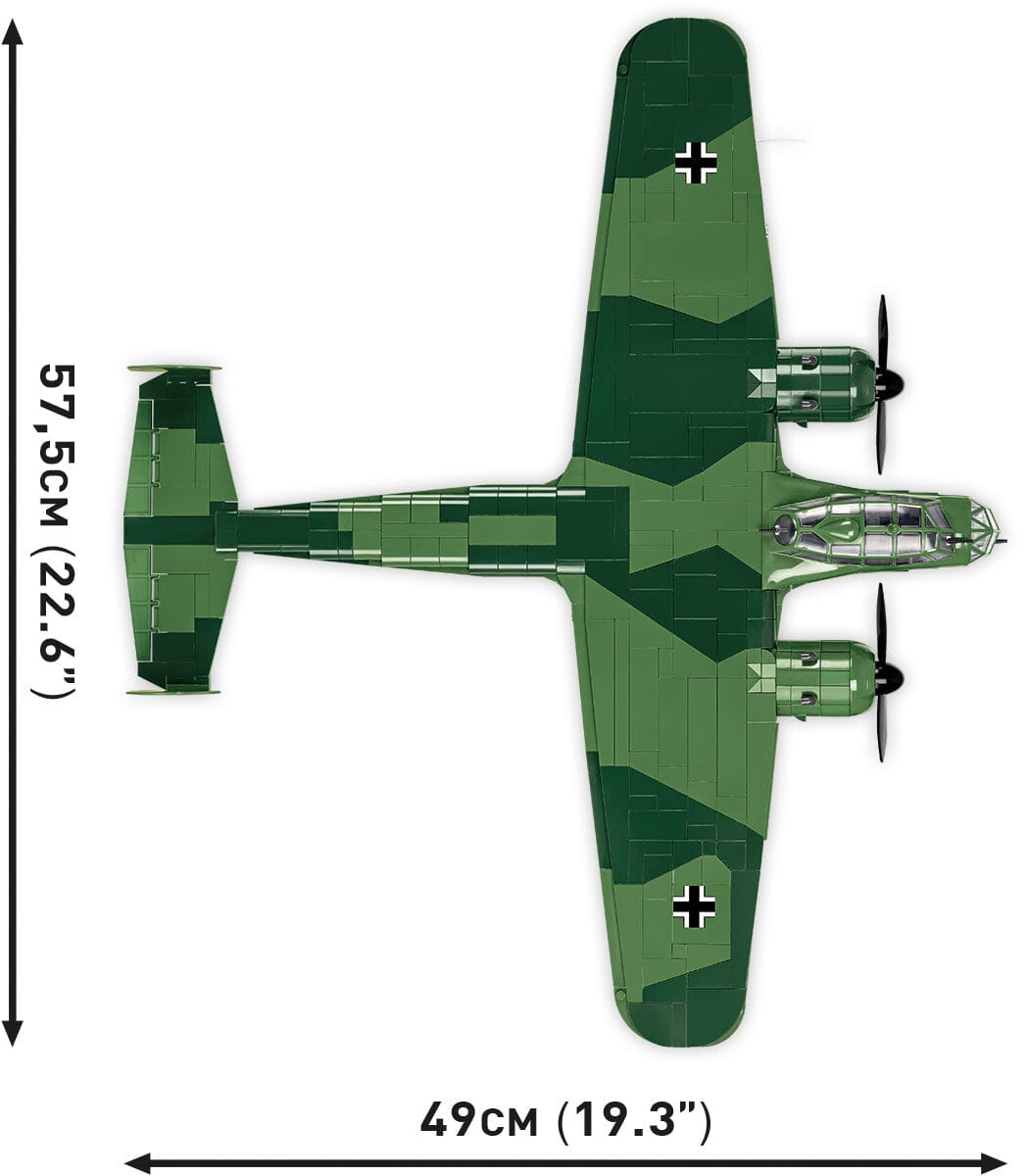 Dornier D0-17Z-2 brick plane model- COBI 5754- 1360 bricks