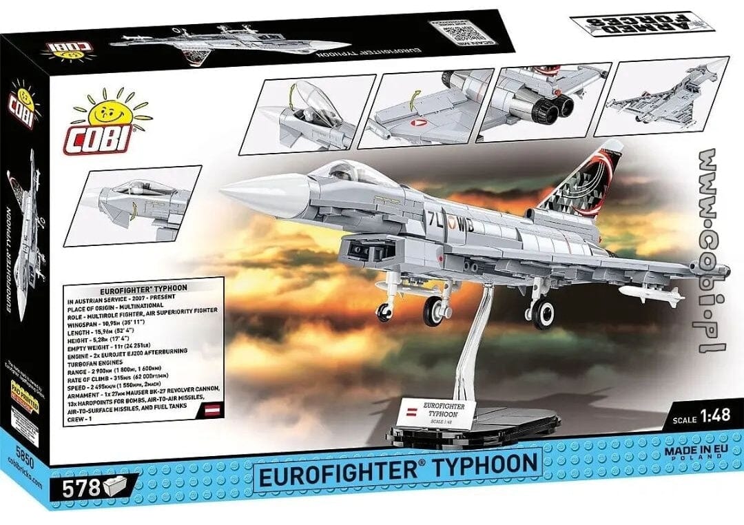Eurofighter Typhoon (Austria) brick plane model